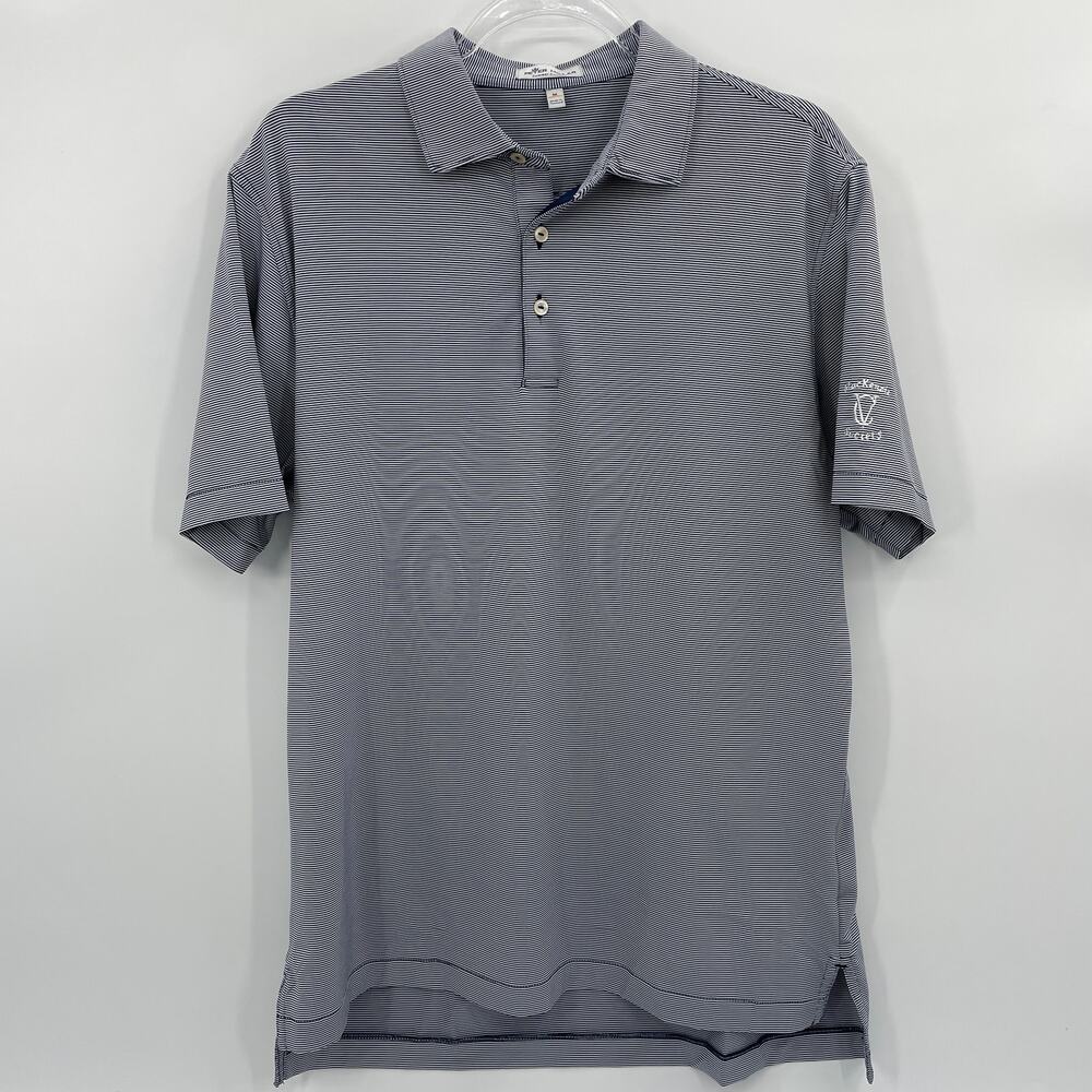 PETER MILLAR Summer Comfort Size M Mackenzie Society Golf Polo Shirt Striped